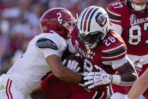 Germie Bernard’s 2 late TDs help ‘unbreakable’ No. 4 Alabama rally past South Carolina 29-22