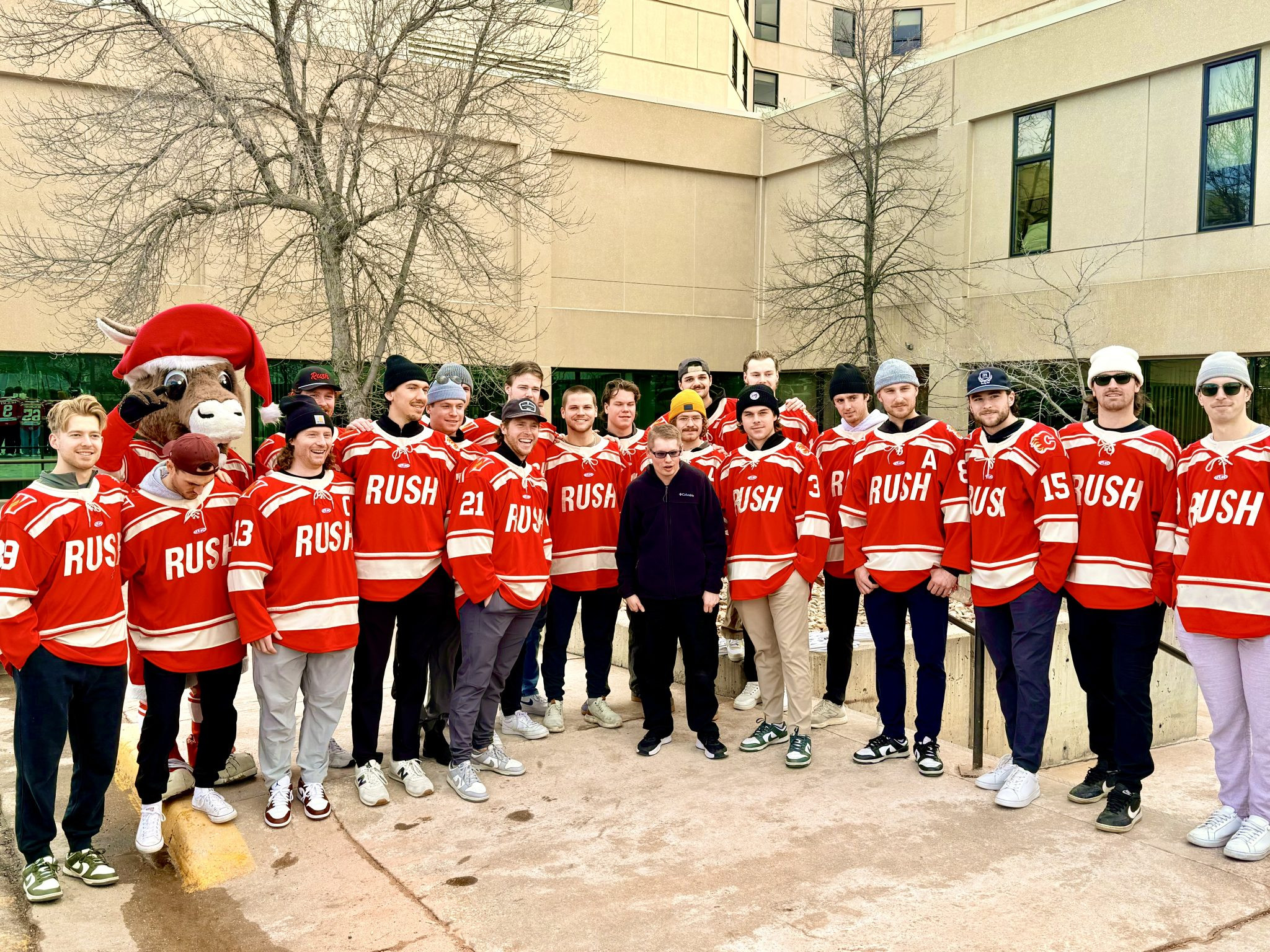 Rapid City Rush Spread Holiday Cheer with Massive Teddy Bear Toss Donation