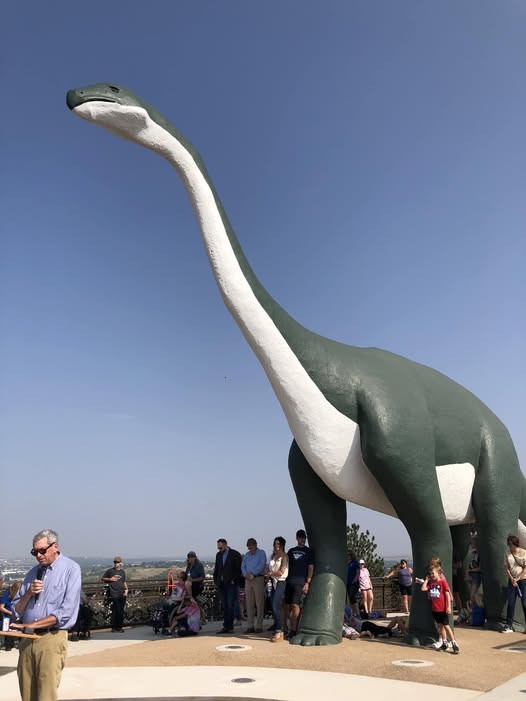 Dinosaur Park’s Dino to Glow Purple in Honor of Military Children