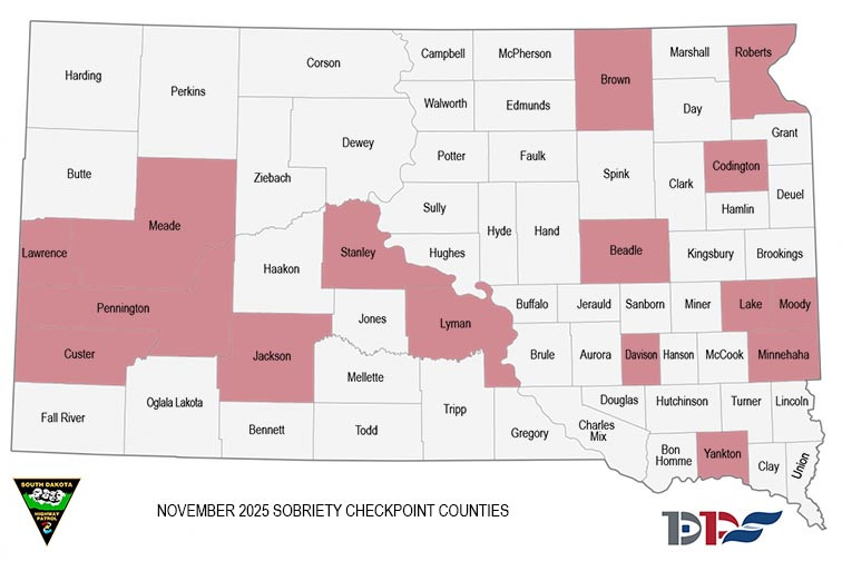 Black Hills Counties Among November Sobriety Checkpoint Sites
