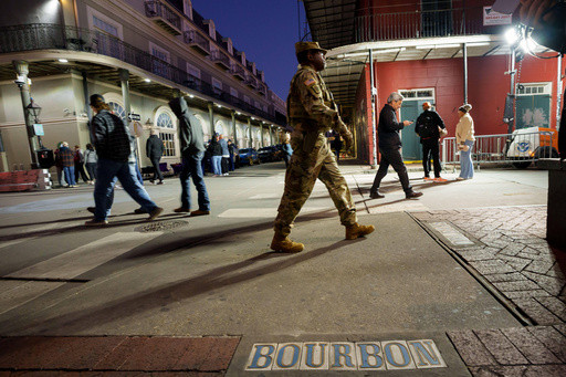 Violent crime fell in 2025 for a third straight year in New Orleans, where Guard troops now patrol