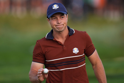 Viktor Hovland out of Ryder Cup singles with injury. Harris English has to sit
