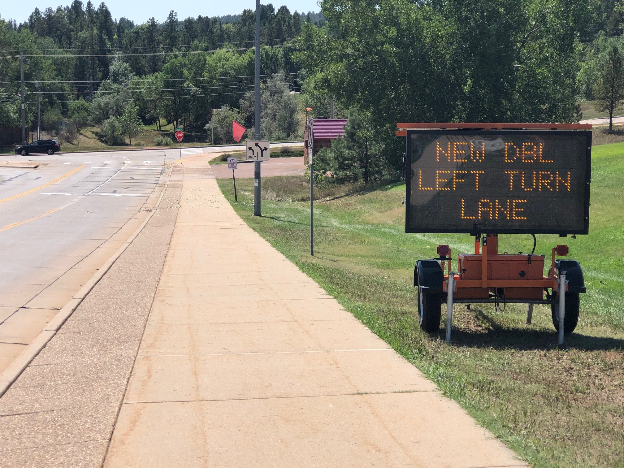 City adds second turn lane at Park Drive and Corral Drive intersection