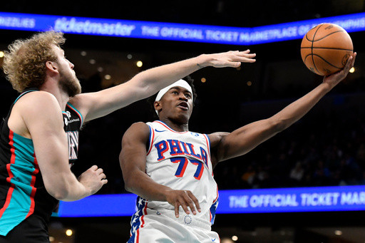Edgecombe’s 3-pointer in closing seconds gives 76ers a 139-136 overtime victory over Grizzlies