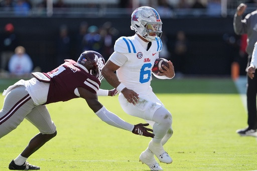 No. 6 Ole Miss beats Mississippi State in Battle for the Golden Egg; Kiffin decision up next