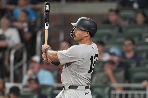 Grisham’s tiebreaking slam in 9th completes Yankees comeback against Braves