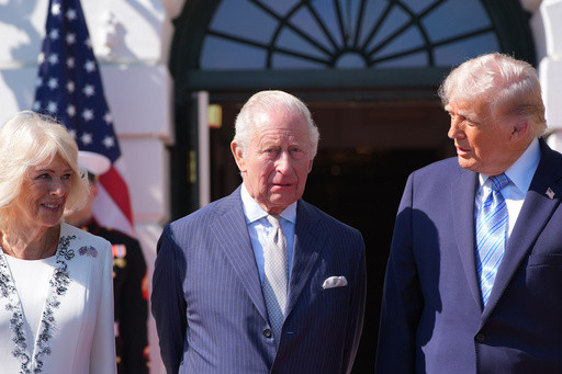 The Latest: King Charles visits Washington with hopes of restoring the US-UK relationship