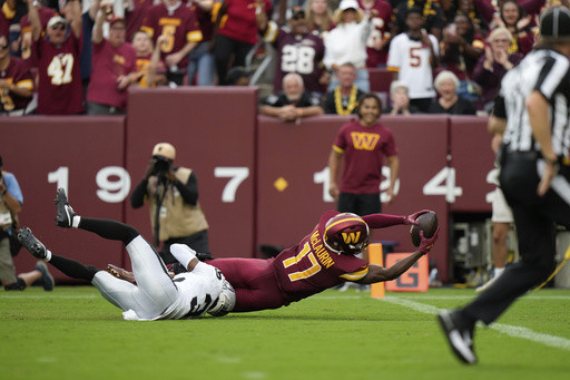 Commanders’ Terry McLaurin misses practice and Jayden Daniels is a limited participant