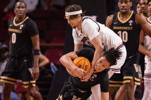 No. 11 Vanderbilt keeps undefeated season alive with 83-71 victory over South Carolina