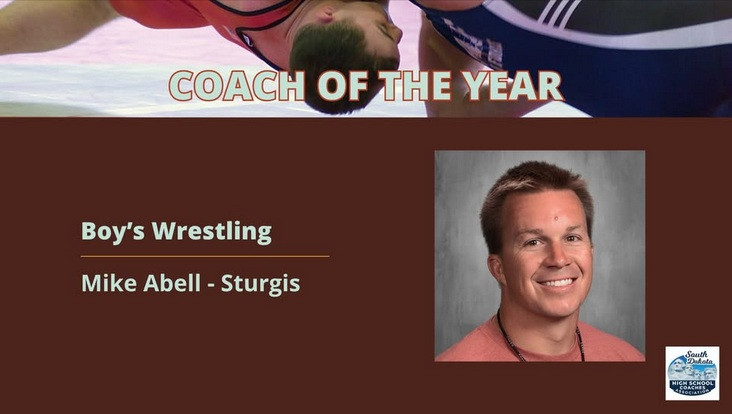 Scooper Boys’ Wrestling Coach Mike Abell awarded coach of the year