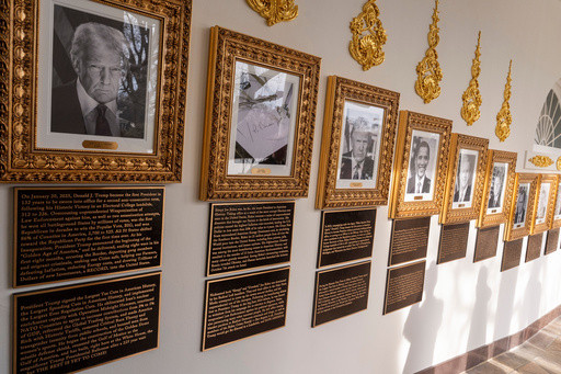 Trump’s White House adds partisan plaques to newly installed Presidential Walk of Fame
