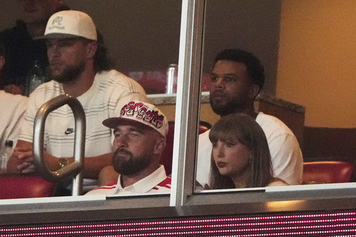 Travis Kelce and Taylor Swift attend Nebraska-Cincinnati game after engagement