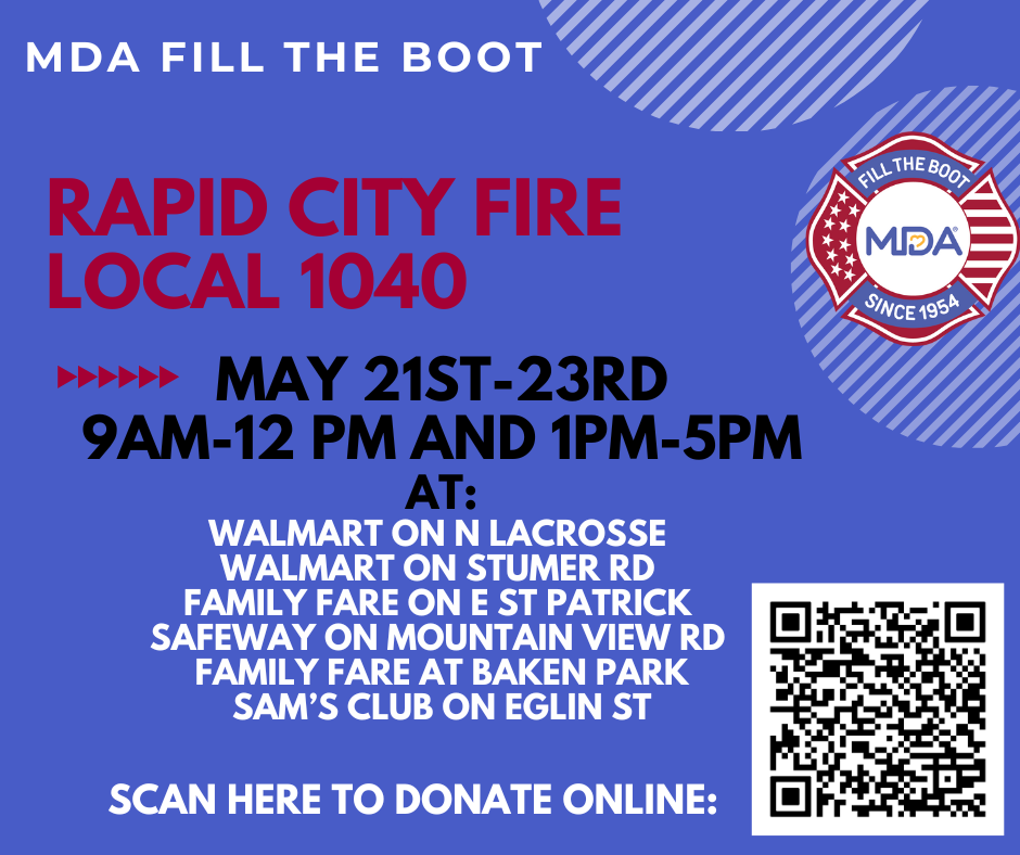 Rapid City Fire Department asks Community to Fill Their Boots for Annual Fill the Boot Drive