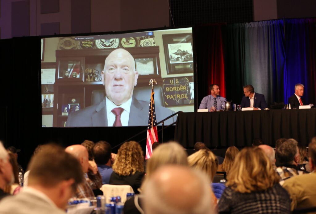 Trump border czar touts record to SD audience, drawing criticism from immigrant advocates