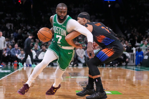 Celtics hold off late Knicks charge to win 123-117 in rematch of East semifinal