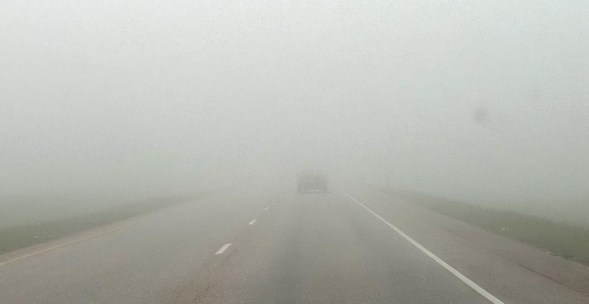 Dense Fog Blankets Parts of The Hills and Slows Down Traffic