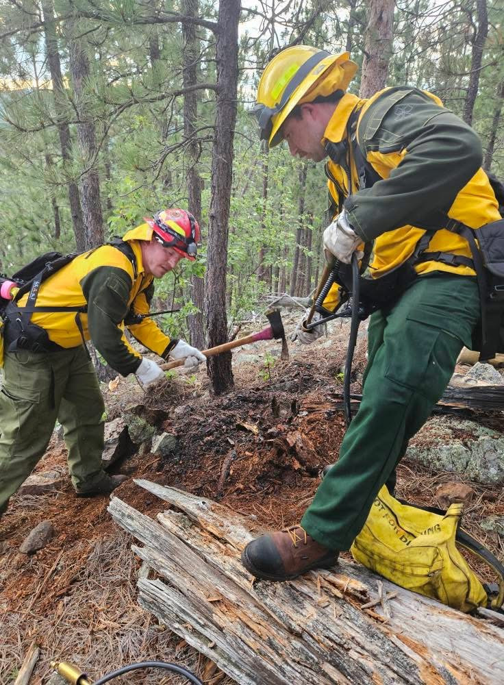 Johnson Siding Volunteer Fire Department Extinguish Pactola Fire