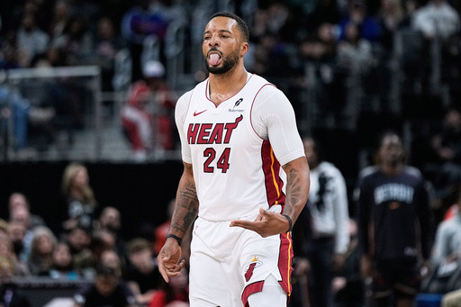 Norman Powell scores 36 points to lead Heat past Pistons 118-112