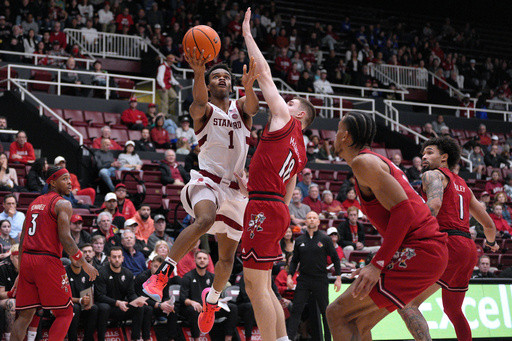 Freshman Ebuka Okorie leads Stanford to an 80-76 win over No. 16 Louisville