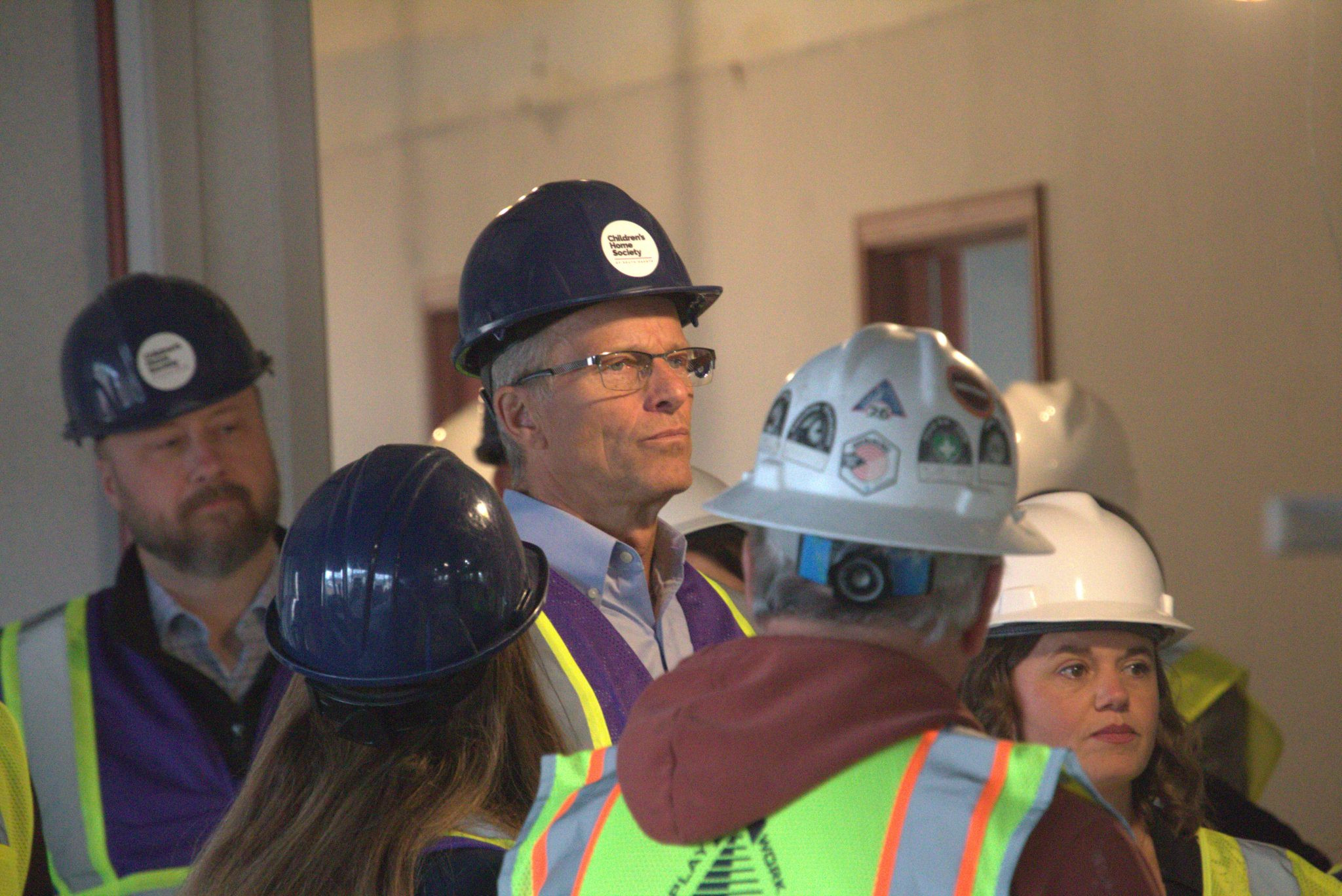 Senator John Thune Tours Construction At Children’s Home Society