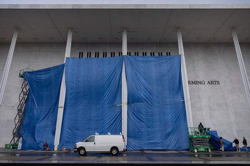 The Kennedy Center starts work to add Trump’s name onto the building