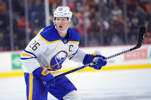 Sabres captain Rasmus Dahlin says his fiancée is recovering from a lifesaving heart transplant