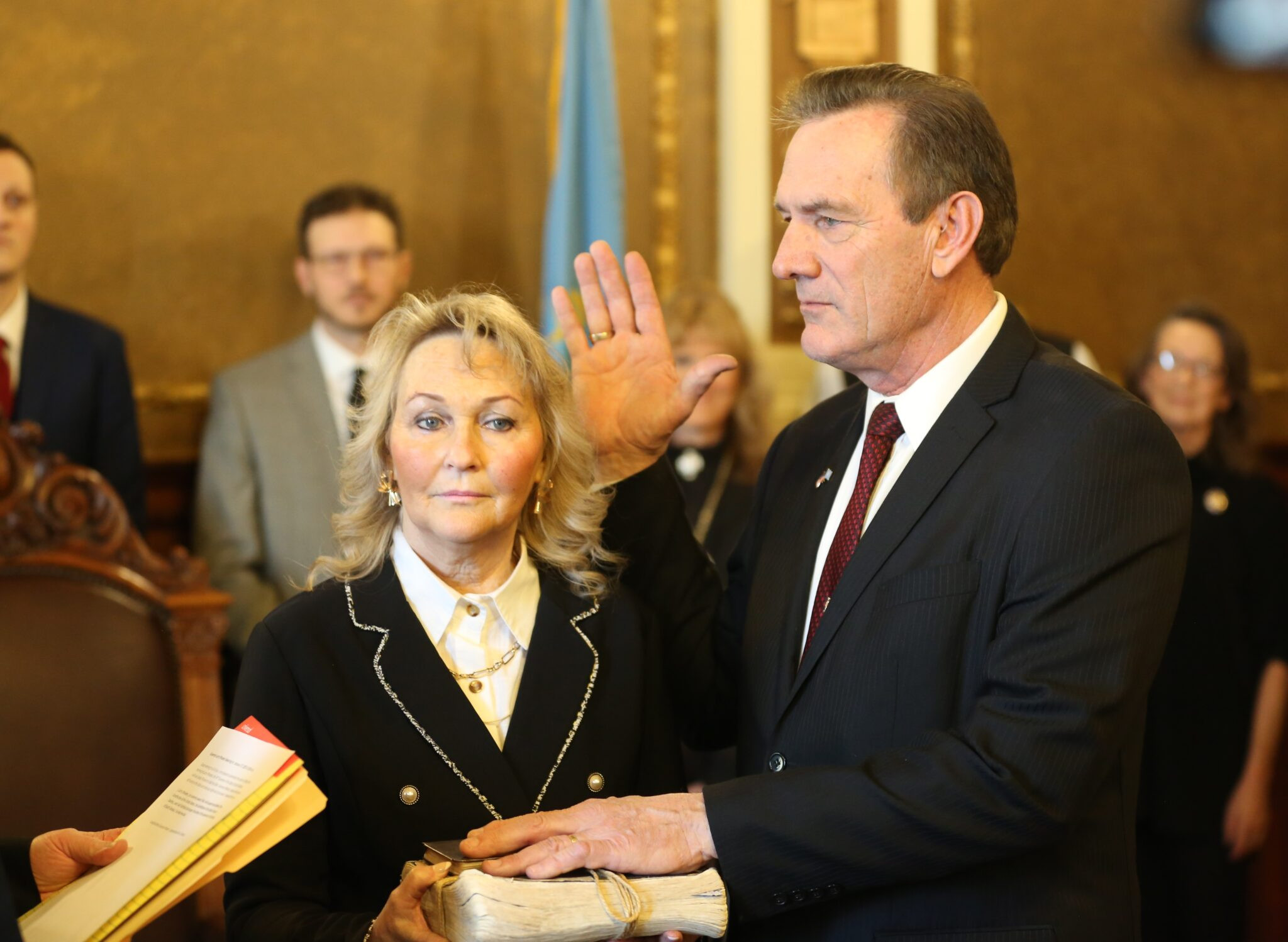 New South Dakota Governor Larry Rhoden Sworn In