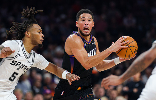 Booker scores 28 and Wembanyama has off night as Suns hand Spurs their first loss, 130-118