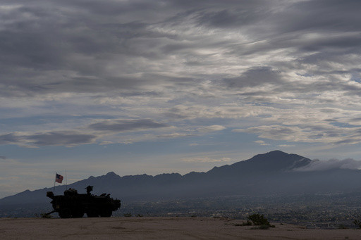Photos of the US troop deployment at new militarized zones on the border with Mexico