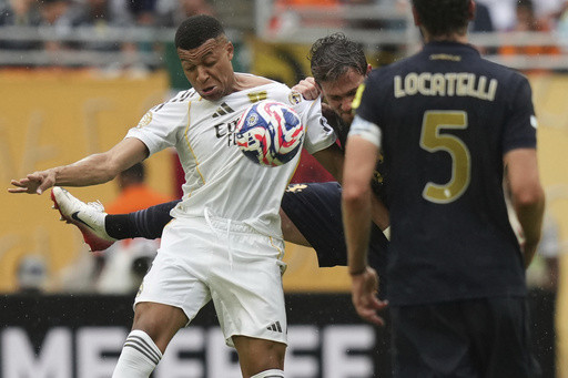 Kylian Mbappé makes his Club World Cup debut in Real Madrid’s win over Juventus