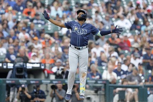 Junior Caminero homers, scores twice to help the Rays end the Tigers’ winning streak