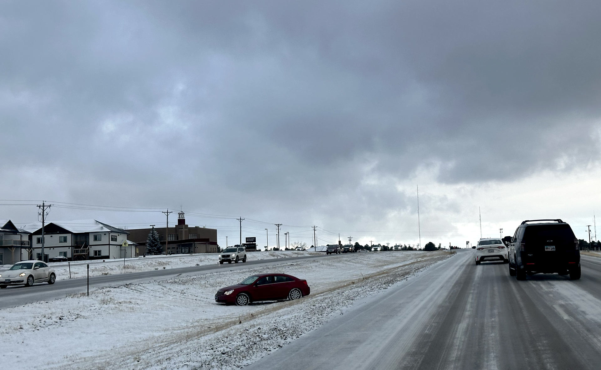 Icy Roads Hit Rapid