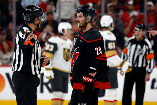 Down 0-1 in Stanley Cup Final, Hurricanes coach on top line vs. Vegas: ‘We need them to get going’