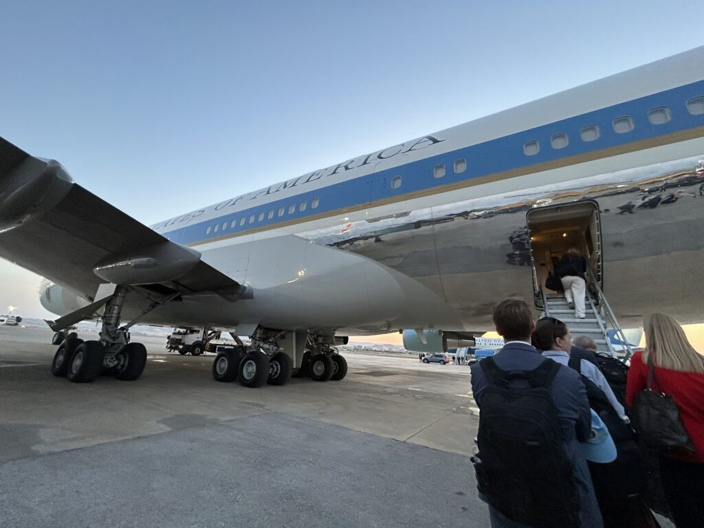 Trump taken via catering truck to secret flight amid Iran threats, report says