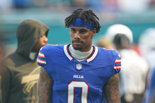 Bills receiver Keon Coleman’s on-field struggles lead to him being inactive against Buccaneers