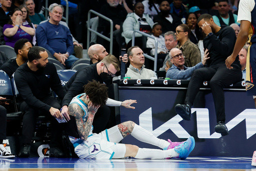 LaMelo Ball leaves game against Pelicans briefly, returns after collision with coach