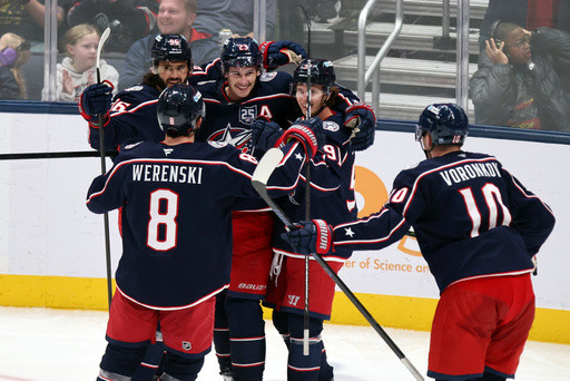 Werenski, Monahan lift Blue Jackets past Blues 3–2 for fourth straight win