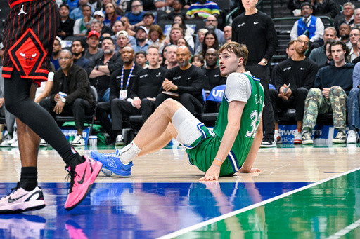 Cooper Flagg’s season ends as the rookie No. 1 pick of the Mavs exits finale with ankle injury