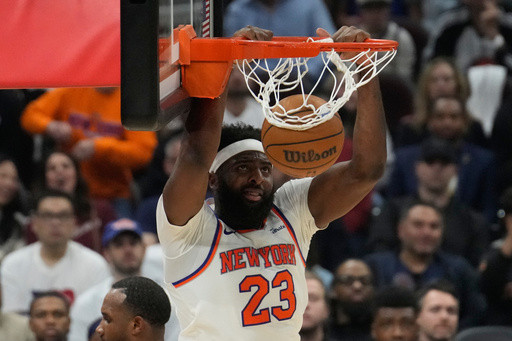 Robinson with Knicks for practice Tuesday, a day before Game 1 of NBA Finals