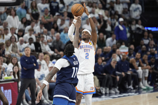 Thunder bounce back to beat T-wolves 128-126 to take 3-1 lead behind SGA’s 40-point game