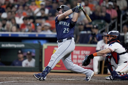 Seattle’s Raleigh has record-setting home run ball personally delivered by Astros’ staffer