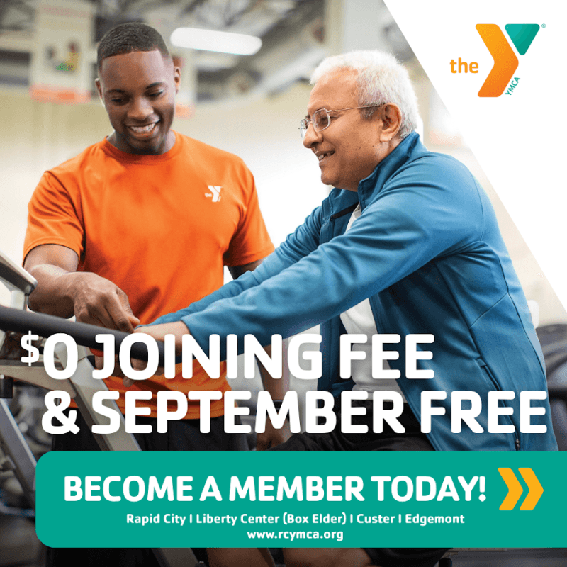 YMCA of Rapid City Launches Fall Promotion: $0 Joining Fee and Free September Membership