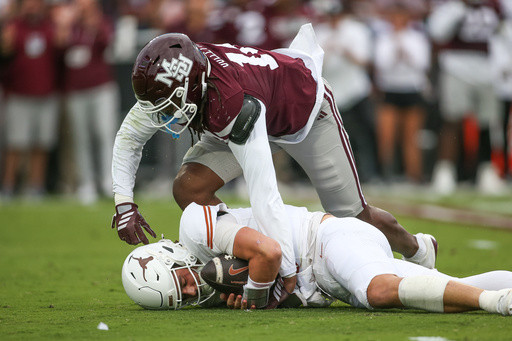 Arch Manning in concussion protocol for No. 20 Texas ahead of game vs. No. 9 Vanderbilt