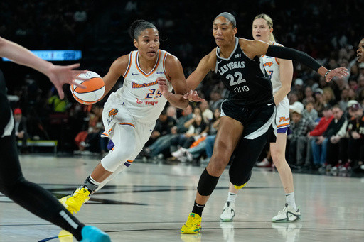 A’ja Wilson and Dana Evans lead Las Vegas Aces past Phoenix Mercury 89-86 in WNBA Finals opener
