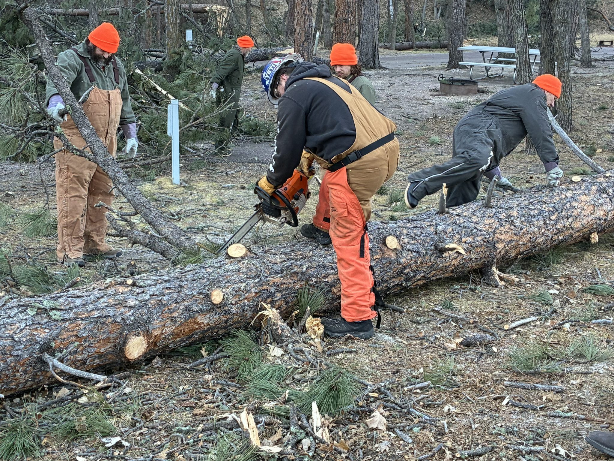 Inmates Assist in Custer State Park Cleanup