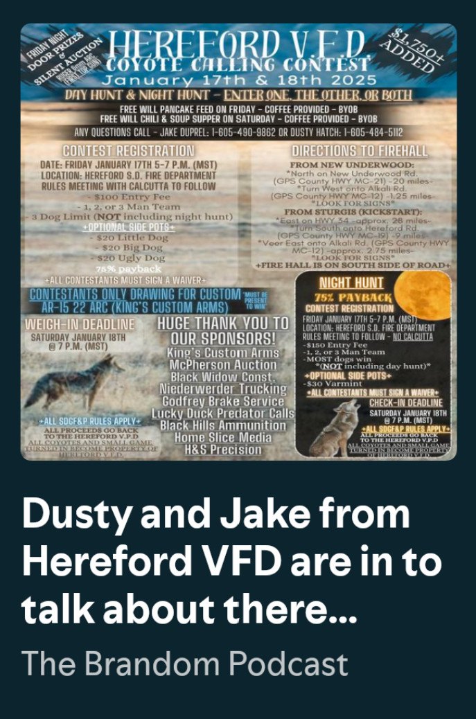Upcoming Fundraiser to Support the Hereford Volunteer Fire Department