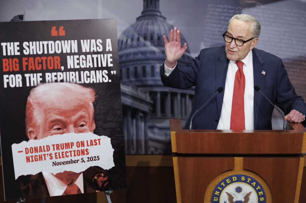 Democratic leaders fresh from election wins demand Trump meeting over shutdown