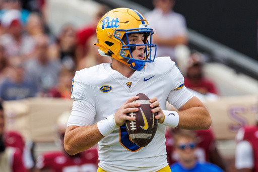 Mason Heintschel throws for 321 yards, two TDs to Desmond Reid in Pitt’s upset of No. 25 Florida St.