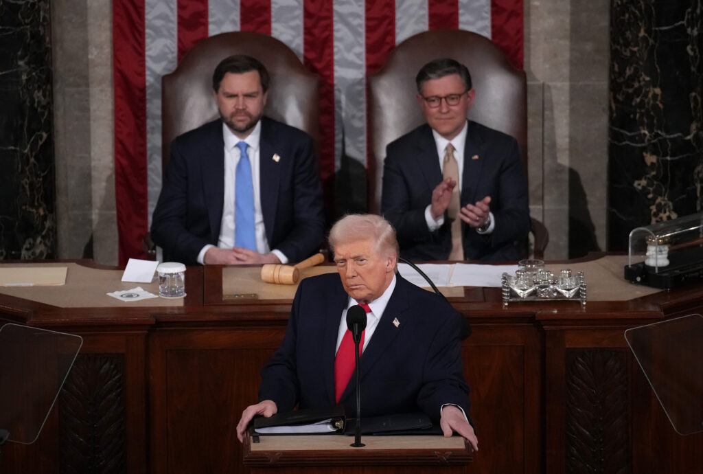 Trump in State of the Union speech touts US ‘turnaround for the ages,’ attacks Democrats