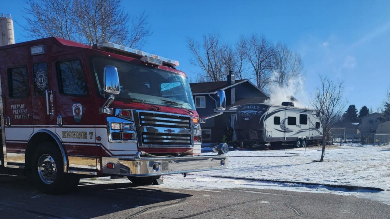 Rapid City area fire crews battle Monday fires
